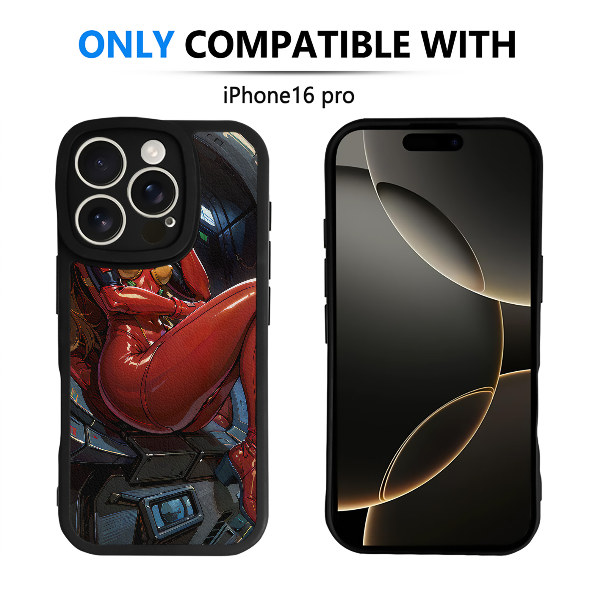 （画像用） EVA 新世紀エヴァンゲリオン 【iPhone 16シリーズ対応】シリコンスマホケース（レザー調） 材質：シリコン